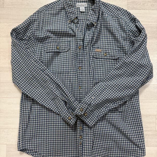 Carhartt 스트라이프 체크셔츠