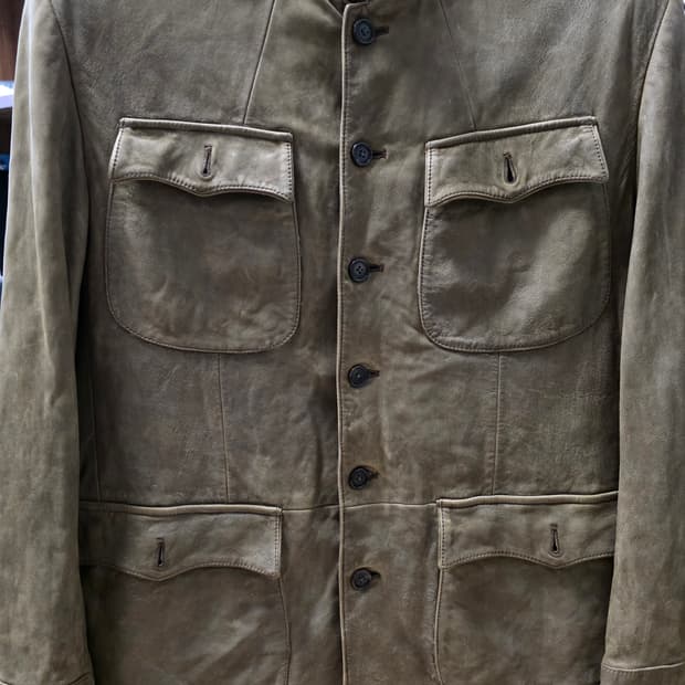 랄프로렌 퍼플라벨 M-65 램스킨 가죽자켓