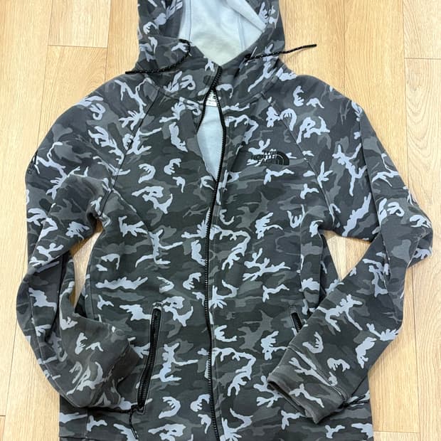 노스페이스 카모 후드집업