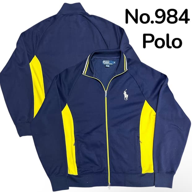 폴로 빅포니 네이비 져지 트랙탑 M