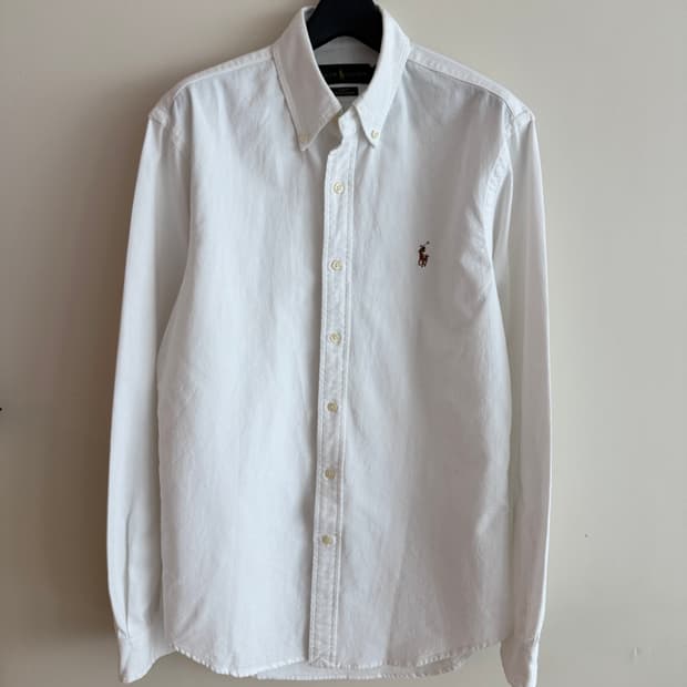 폴로 랄프로렌 옥스포드 화이트 셔츠 