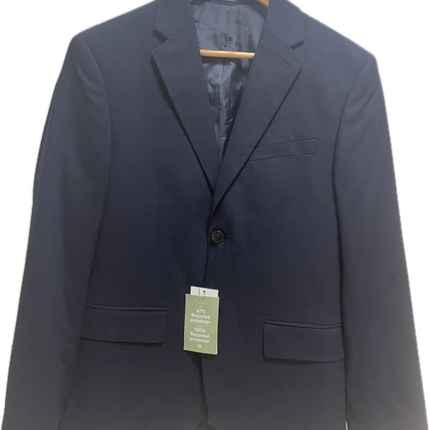 새상품 H&M 남성 레귤러핏 다크 블루 블레이저 48(국내 95-100)