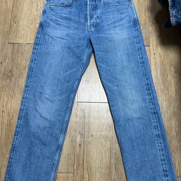 택포15) 스테디에브리웨어 SEW 셀비지 데님 팬츠 미디엄 블루 2