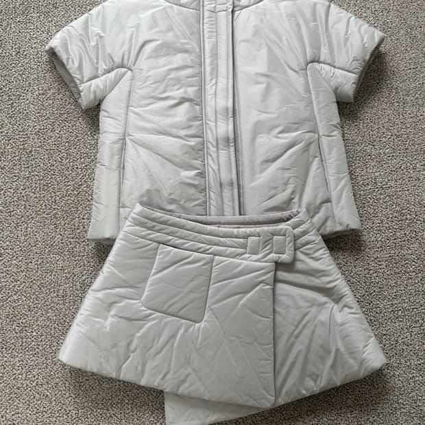 샵페어리 패딩 자켓, 스커트 세트