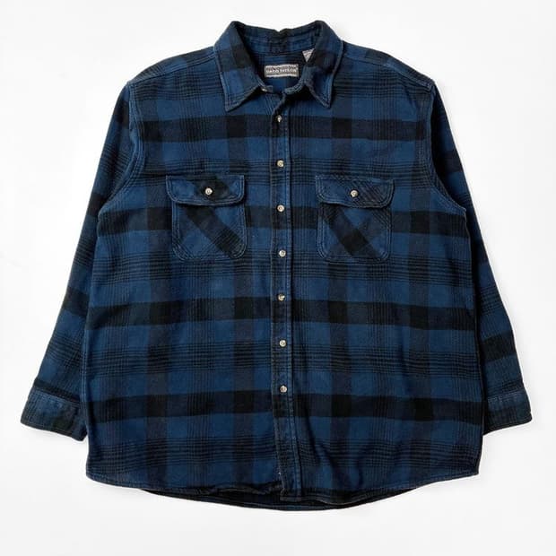 David Taylor 00s USA 플란넬 포켓 셔츠 PN5242