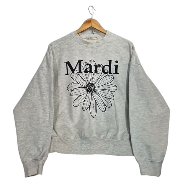 Mardi mercredi 마르디 메크르디 플라워 맨투맨