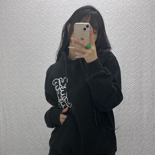 예스아이씨 스트릿힙합 빈티지 빅로고 후드티 S C08206