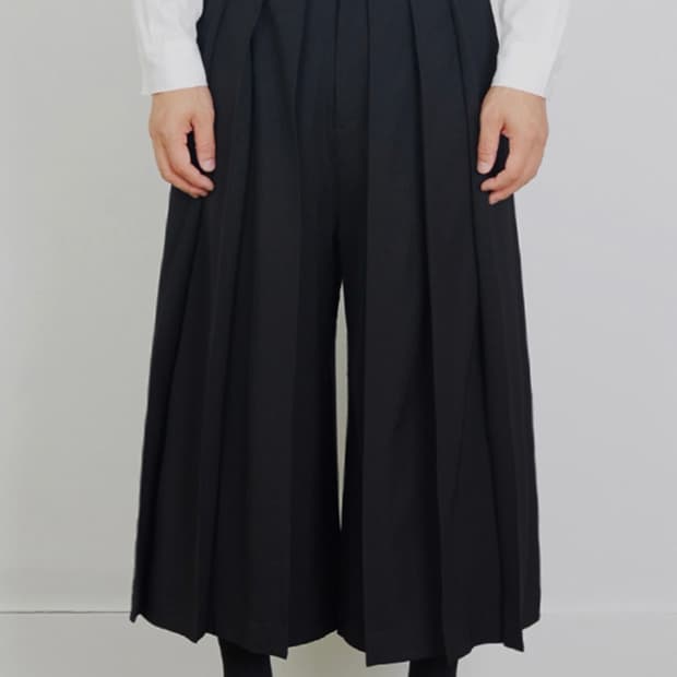 한블랙 하카마 팬츠 001
