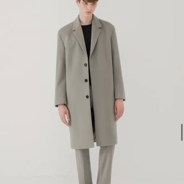 (새상품)(M) 드로우핏 캐시미어 20% 히든 싱글코트 L.GREY 판매