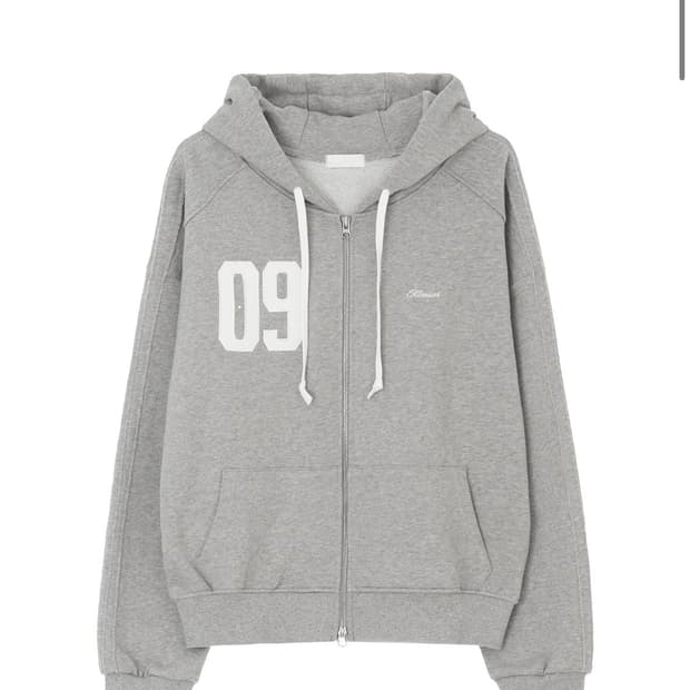 새상품 클리시어 09 넘버링 후드집업