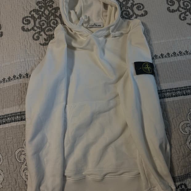[S]스톤아일랜드 후드티 흰색21fw