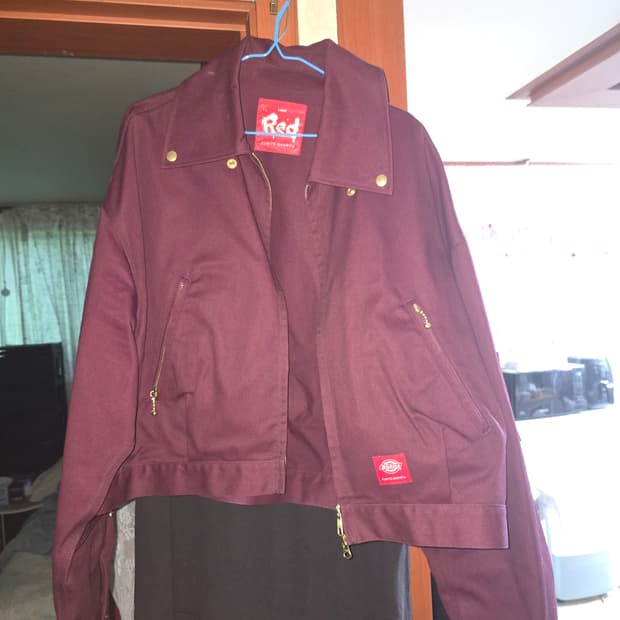 후미토 간류 디키즈 버건디 아이젠하워 자켓 3사이즈