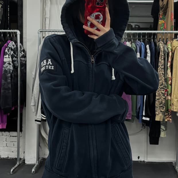 아베크롬비 레이어드 후드 자켓