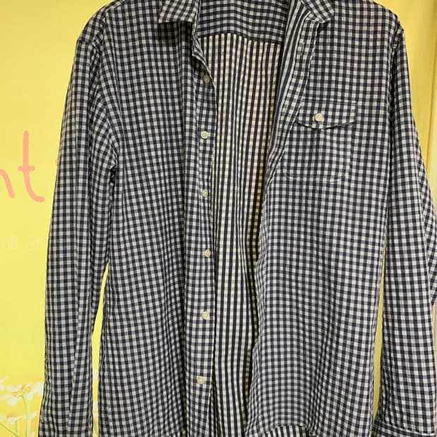 톤 셔츠 체크 남방 미사용품 판매합니다