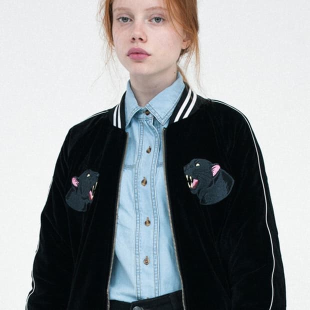 키르시 재규어 벨벳 자켓 블랙