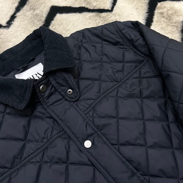 [한국XL]ZARA 퀄팅 자켓/네이비