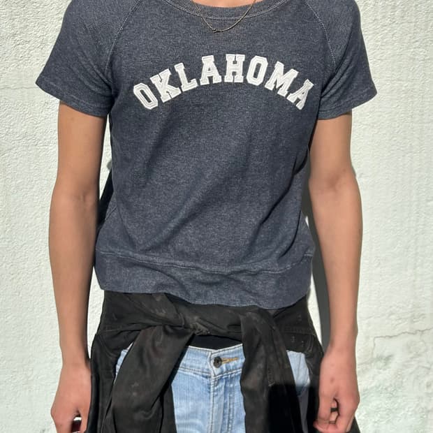 빈티지 레터링 반팔 티셔츠