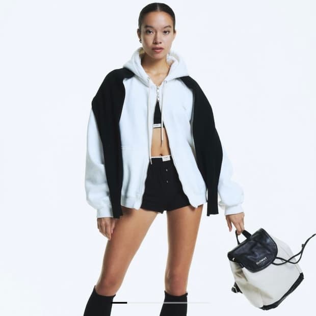GLOWNY 글로니 G BOXY ZIP UP 후드집업 _ S