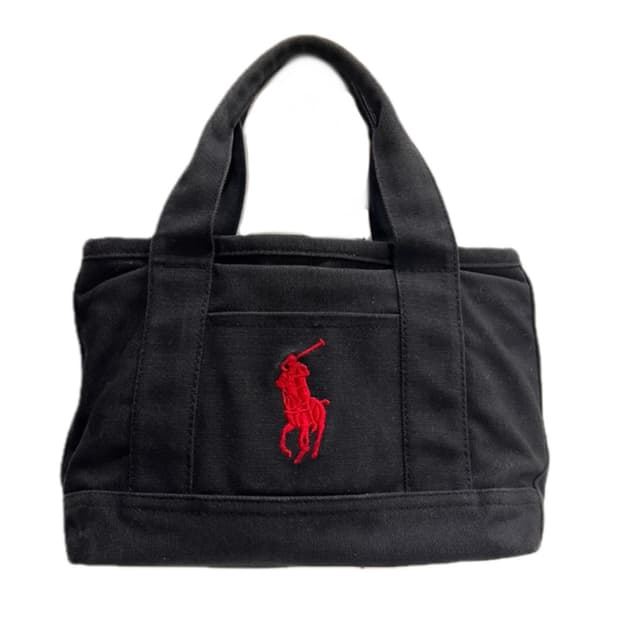 ❤️[정품] 폴로 랄프로렌 레드 빅포니 블랙 토트백❤️