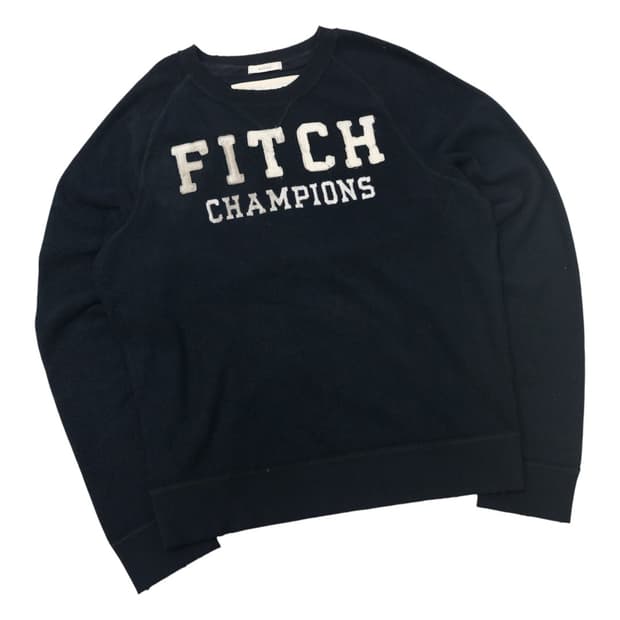 아베크롬비 앤 피치 빈티지 네이비 챔피언 자수 맨투맨 (M)