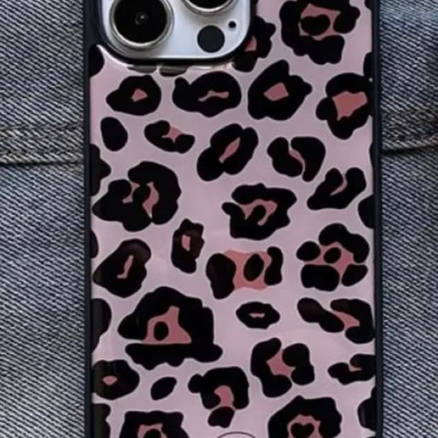 새상품) 아이폰 14프로 듀이 범퍼 에폭시 폰케이스 호피