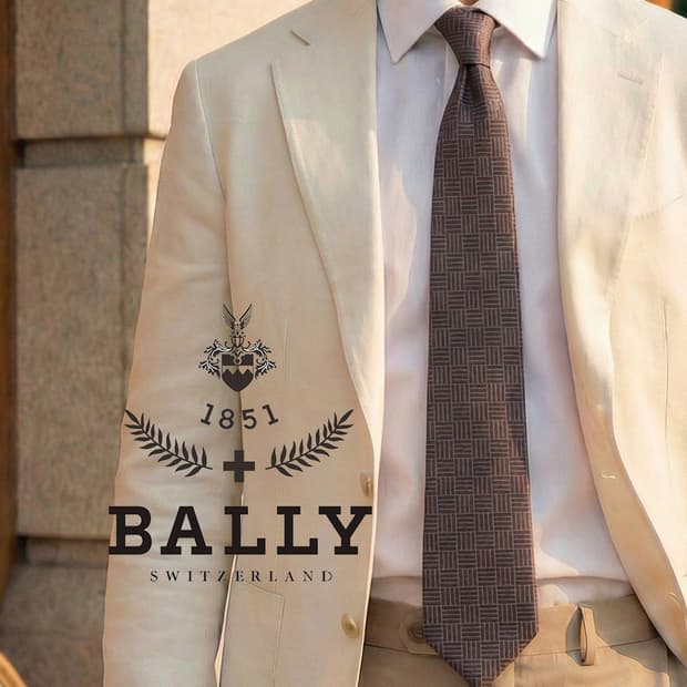 발리 실크 브라운 기하 자카드 넥타이 9.2cm A+등급 K1972