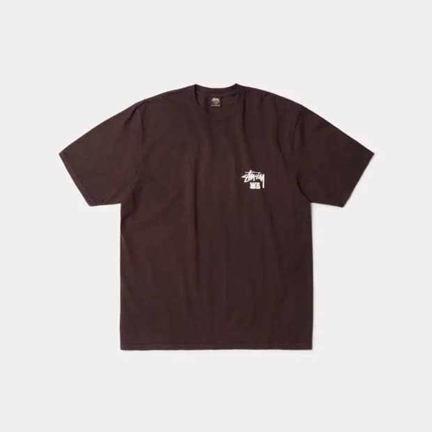 [새상품] 스투시 x 웨일즈 보너 오션 송 티셔츠 브라운 Msize