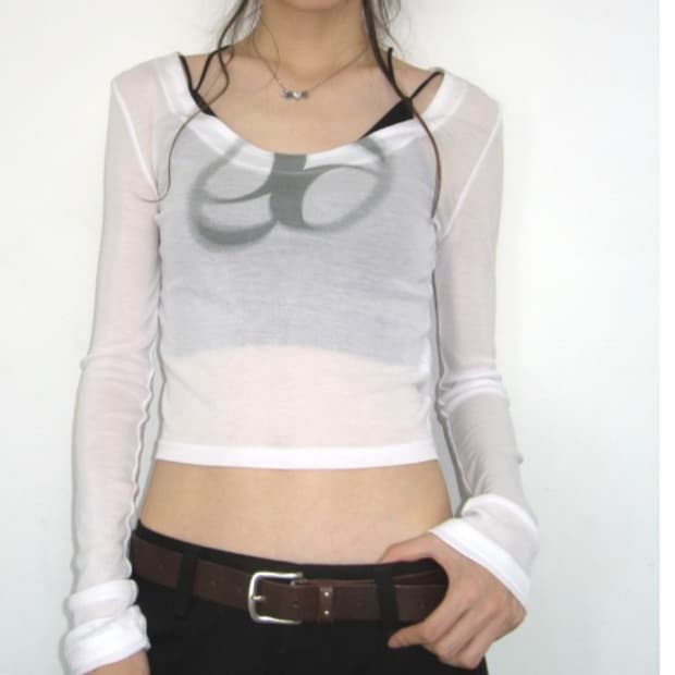 애즈온 시스루 티셔츠