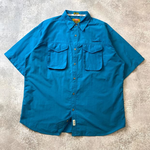 [XL] Wrangler 랭글러 아웃도어 기어 나일론 하프 셔츠