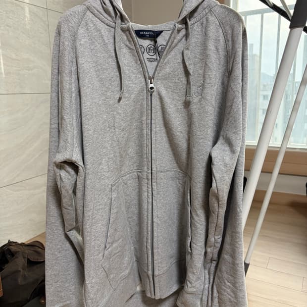 (새상품/택포) 빈폴 트래블 라인 경량 후드 집업 100 