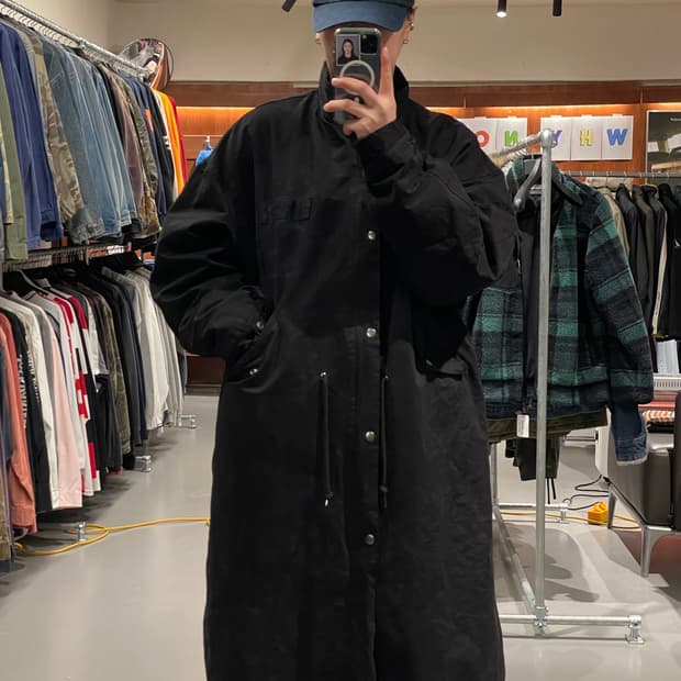 빈티지 피쉬테일 기모 야상   