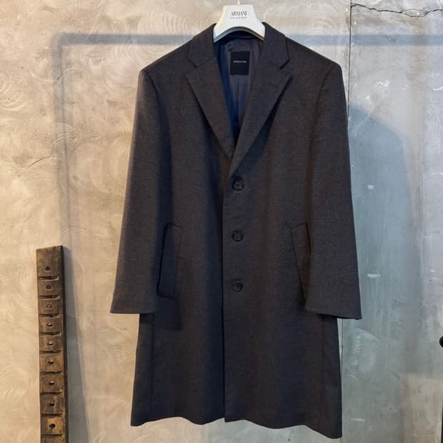 로가디스 컬렉션 캐시미어 체스터필드 코트 100