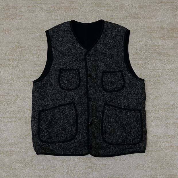 [L] 크래프티드 울 혼방 워크웨어 베스트  