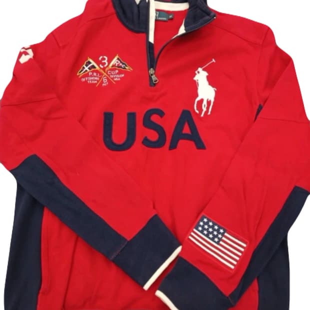 폴로 랄프로렌  usa 하프집업 M