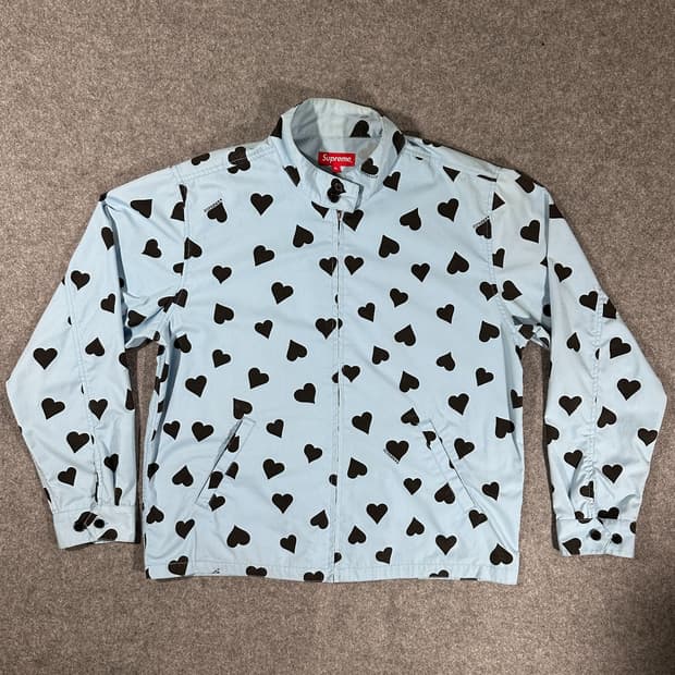 17SS 슈프림 하트 패턴 워크 자켓