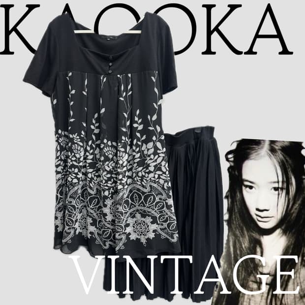 🖤하구미 흑백 플라워 코디세트🖤 모리걸 블랙 지뢰계 원피스 지뢰계