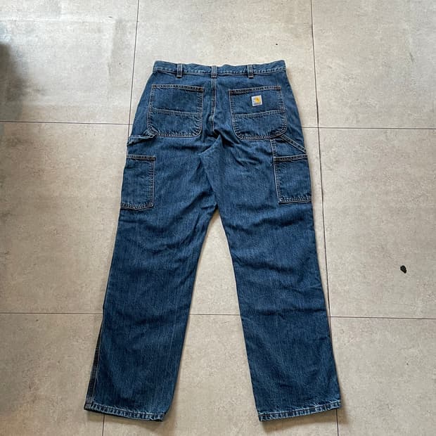칼하트 더블니 데님 팬츠