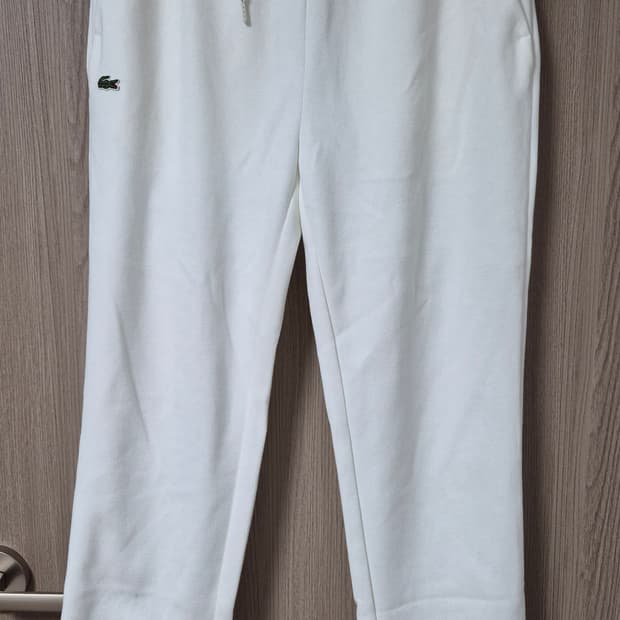 라코스테 화이트 트레이닝팬츠 슬렉스 새상품