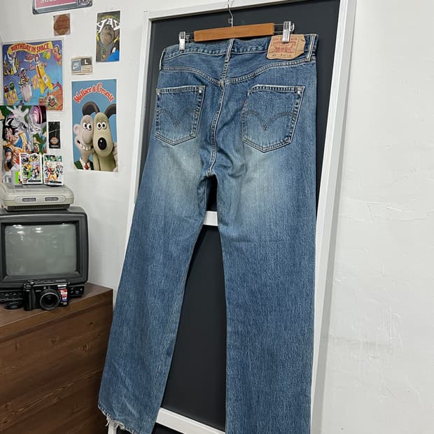 Levis 리바이스 501 와이드핏 데님 팬츠