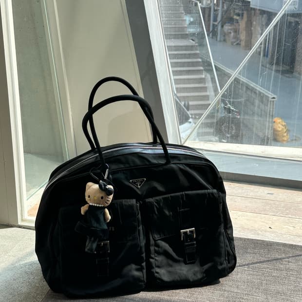 프라나 나일론 포코노 숄더백 토트백 y2k 볼링백