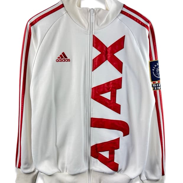 아디다스 아약스 화이트레드 트랙탑져지2448