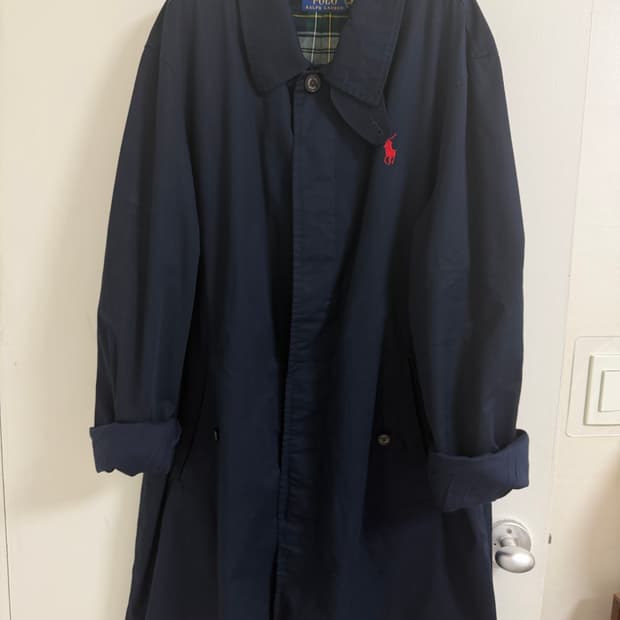 폴로랄프로렌 코튼 싱글 트랜치