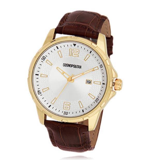 초특가 코스모폴리탄 남성용 가죽손목시계  판매