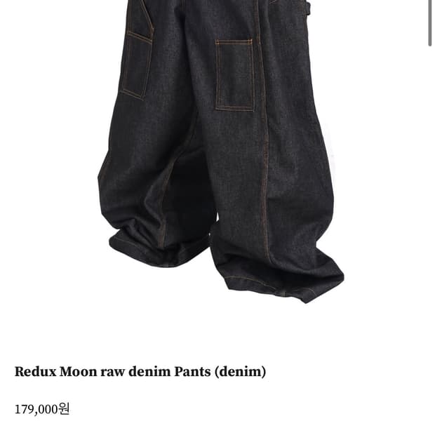 뉴치프시크 Redux Moon raw denim Pants (denim)