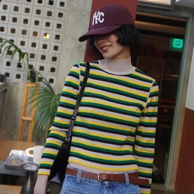 노앙 NYC 볼캡 버건디