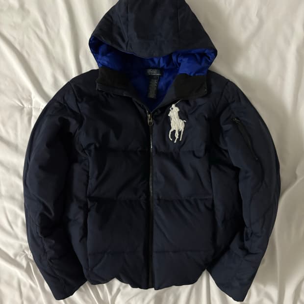 폴로 빅포니 패딩 네이비 S