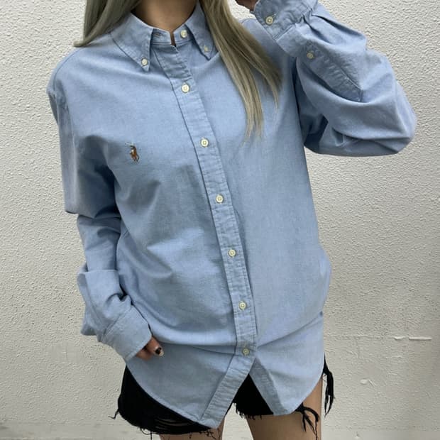 폴로 랄프로렌 옥스포드 소라 셔츠 M