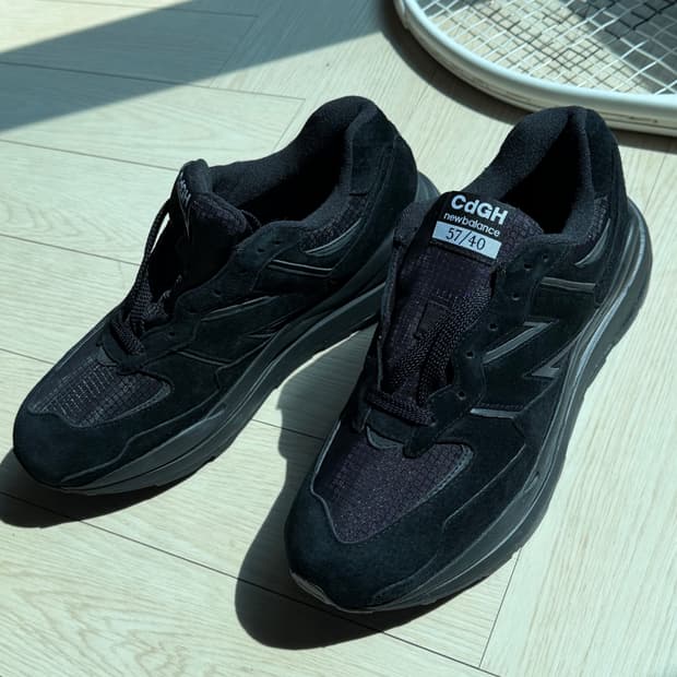 뉴발란스 꼼데 CdGH 5740 블랙 스니커즈