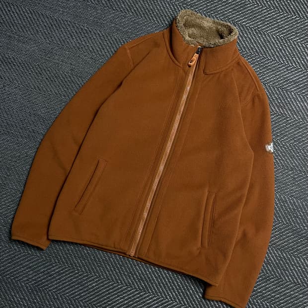 노스페이스 브라운 마운틴 풀 집 플리스 자켓y 5276