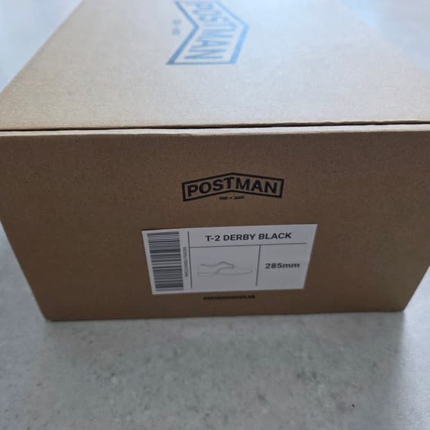 [새상품] 포스트맨 T-2 더비 블랙 285mm